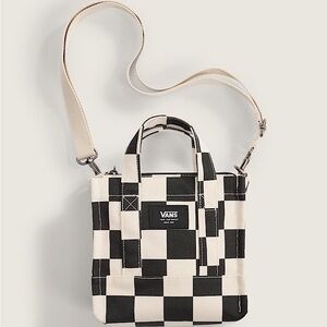 Vans Black and White Checkered Crossbody Bag